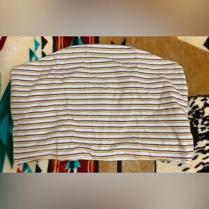 Ketchup Red/Yellow Mustard Stripe Crop Top